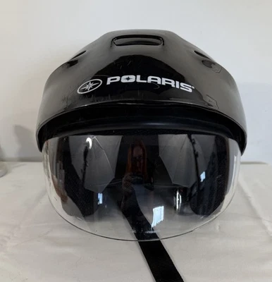 VINTAGE PURE POLARIS Open Face Snowmobile Helmet Sz. M Serial #. 285243903 - Image 1 of 4
