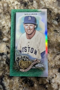 2022 Topps Allen & Ginter Chrome Ted Williams Mini #95 Green Refractor #’d 16/99 - Picture 1 of 2