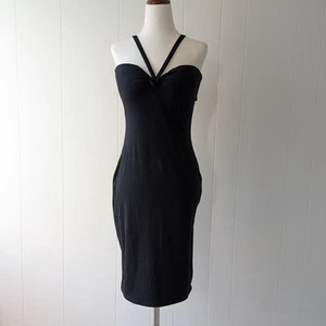 Vestido midi sin mangas RE ONA Campbell negro modal jersey, talla L - Imagen 1 de 7