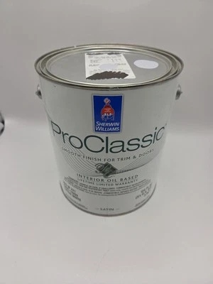 1 galón Sherwin Williams Proclassic interior color a base de aceite 6814 impresionante Foto 1 de 4