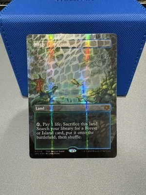Misty Rainforest (Borderless) (Dragonscale Foil) Special Guests Foil - Image 1 of 4