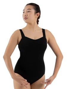 Leotardo sin mangas Capezio Princesa negra con frente pellizcado talla niños MEDIANO - Imagen 1 de 2
