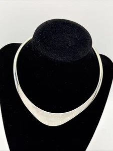 Vintage Silberfarben Choker Halskette - Bild 1 von 9