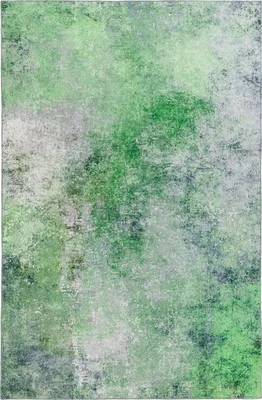 5x7 Dalyn Green Solid Vibrant Splash Gradient Area Rug NB5 - Aprx 5' x 7' 6" - Image 1 of 2