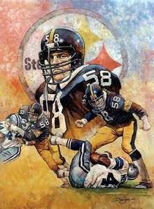 NFL Game Day Vintage Art Logo Poster Print on Metal Sign 12x8in Old New 59 - Picture 1 of 6