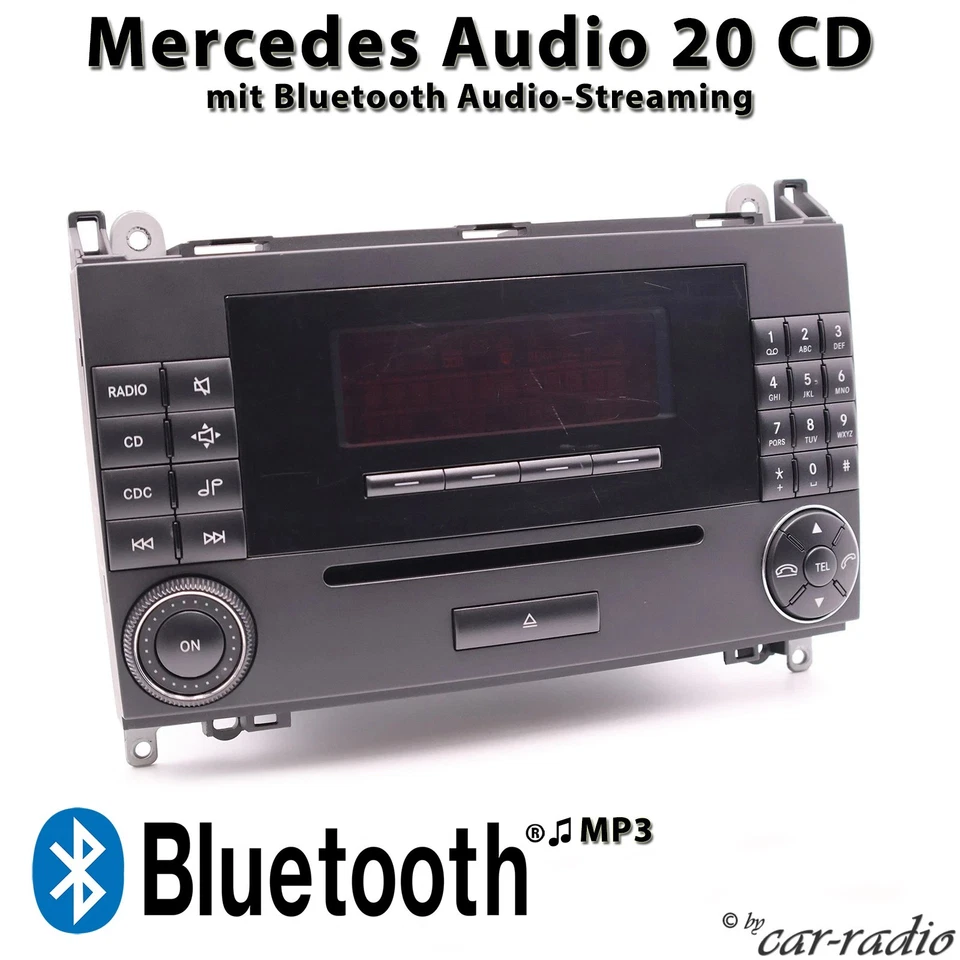 Original Mercedes Audio 20 CD MF2750 Bluetooth Radio W169 W245 W639 W906 GS62 - Bild 1 von 4