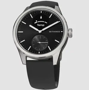 Withings - ScanWatch 2 - Montre connectée hybride santé cardiaque - 42 mm - Noir/Argent - Photo 1 sur 17