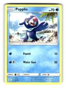 Pokemon Sun & Moon Popplio 39/149 LP - Picture 1 of 4