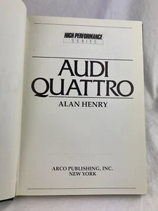 Bildband Audi 80 Quattro + Urquattro Uri Typ 81 85 B2 Sport Treser Quattro Buch - Picture 1 of 12