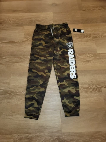 New NFL Las Vegas Raiders Youth Camo Sweatpants Joggers XLarge (18/20) Cover