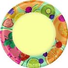 Sweet & Tart Tropical Fruit Summer Cookout Pool Party 9" Paper Dinner Plates