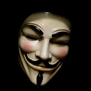 Anonymous V Vendetta Guy Fawkes Hacker Face-Mask Halloween Cosplay Party Maskゞ - Picture 1 of 10