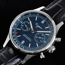 1963 Seagull Mechanical Watch Chronograph 40mm Sapphire Dial Blue Home Watches