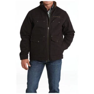 MWJ1068004 Cinch Men's Conceal Carry Canvas Jacket - Brown NEW - Picture 1 of 10