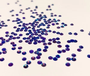 Jelly VIOLETT AB / Lila SS10/~3mm NON HOTFIX Rhinestones zum Kleben Irisierend R - Bild 1 von 18