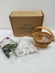 Combo de cesta en miniatura Longaberger Collectors Club CC serie mayo gloria matutina - Imagen 1 de 2