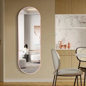 Full Length Mirror Metal Framed Wall Mounted Bedroom Dressing Mirror 120 x 40 cm - Picture 1 of 14