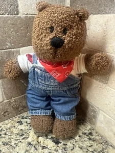 Baby Gap Vintage Brannan Brown Lovey Teddy Bear Shaggy Plush Stuffed Animal 13" - Picture 1 of 5