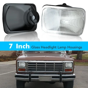 For 1982-1984 Nissan Sentra 7" Square HEADLIGHT Sealed Beam Glass Housing H6054 - Picture 1 of 12