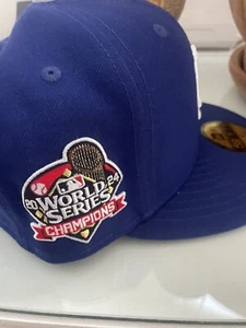 2024 World Series Champions new era 7 3/8 fitted hat patch - Picture 1 of 9