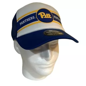 NCAA Pittsburgh Pitt Panthers White Hat Trucker new zephyr NCAA - Picture 1 of 8