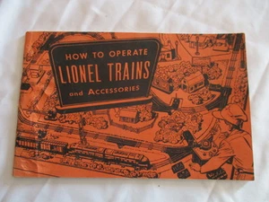 Cómo operar trenes y accesorios Lionel, copyright 1953, excelente estado - Imagen 1 de 7