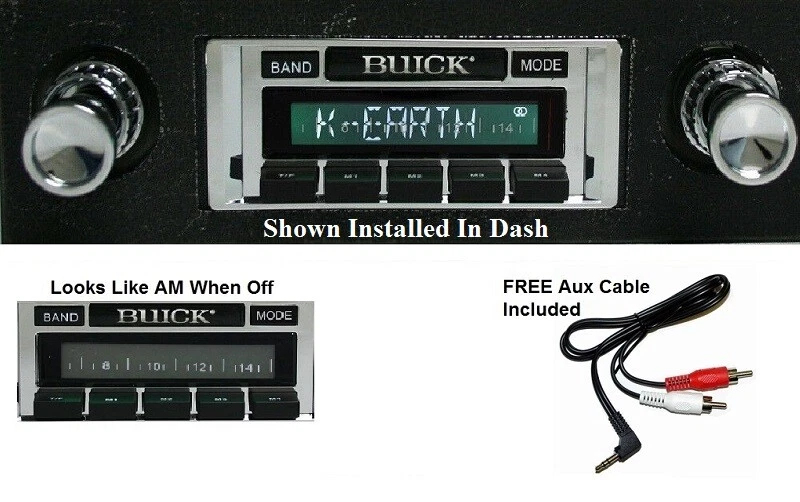 1966 Buick Special AM/FM Radio Free Aux Cable Stereo 230 Foto 1 de 4