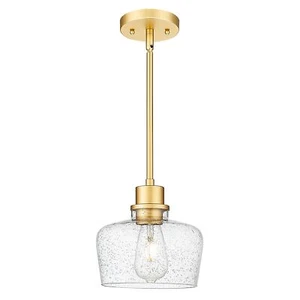 Emak 8 Zoll Gold Pendelleuchte Modern Pendelleuchte Gold & Samenglas - Bild 1 von 5