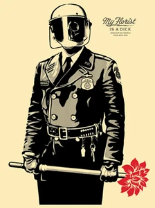 My Florist is a Dick Screen Print Shepard Fairey Signed Numbered 18" x 24" Obey - Picture 1 of 1