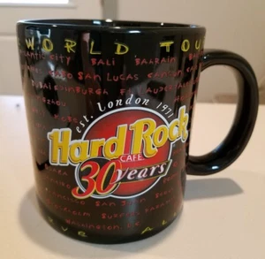 Hard ROCK CAFE LARGE MUG WORLD TOUR 30 YEARS BOSToN - Picture 1 of 6