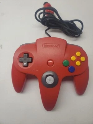 Official Nintendo 64 Red Controller OEM N64 Original Tight Stick - Image 1 of 2