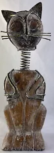 Large Wooden Cat Ornament - Picture 1 of 8