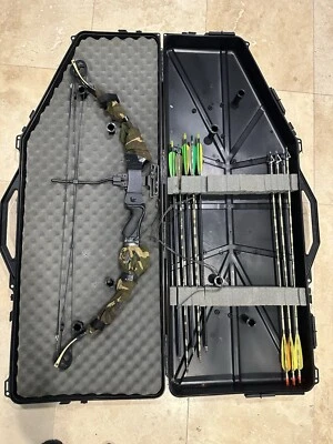 Arco compuesto Golden Eagle Hunter Turbo Cam, estuche Xx75 Hunter 2117 Easton Arrows Foto 1 de 4