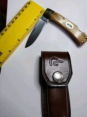 CUCHILLO SCHRADE EE. UU. PATOS ILIMITADO LATÓN REFUERZO LB MADERA BRUIN Edición Limitada Foto 1 de 4