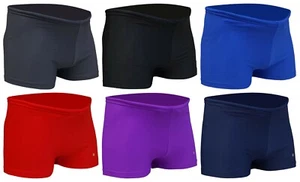 ACCLAIM Geraldton Boxer Plain Trunks Boys Tie Cord Nylon Lycra Swimming Seconds - Picture 1 of 34
