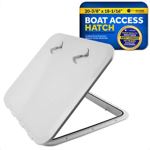 Escotilla de barco, escotilla de acceso marino, tapas de escotilla de barco, 20-3/8" x 18-1/16", blanca - Imagen 1 de 8