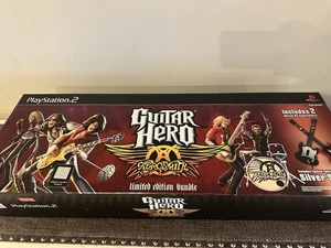 NEW! Guitar Hero Aerosmith Limited Edition Controller Bundle PlayStation 2 PS2 - Picture 1 of 11