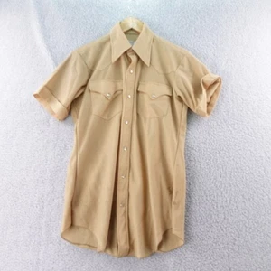 Camisa Western de Colección H Bar C Cola Larga California Ranchwear Manga Corta Para Hombres S - Imagen 1 de 11