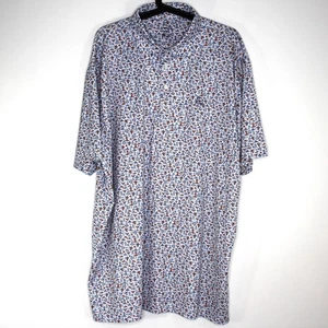 Rhoback Herren 2XL Texas Stiefel Geometrisches Muster Performance Golf Poloshirt K634 - Bild 1 von 6