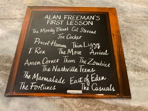 ALAN FREEMAN'S FIRST LESSON V/A LP Thin Lizzy Moody Blues 1976 UK PRESS EX/EX - Picture 1 of 4