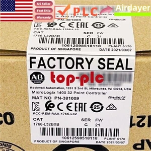 New Sealed AB 1766-L32BXB MicroLogix 1400 Controller 1766L32BXB US Free Tax - Picture 1 of 1
