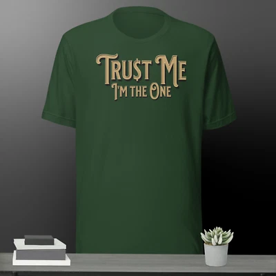 Trust Me I am the One Tee Shirt To Match J1 Metallic Gold Sneaker T Hip Hop - Image 1 of 4