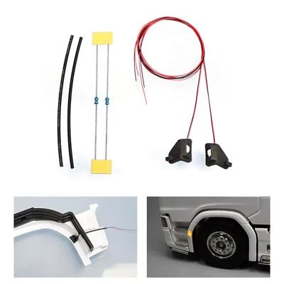 3V LED Licht der Vorderrad Augenbraue für Tamiya 1/14 RC Traktor 56371 56368 - Bild 1 von 4