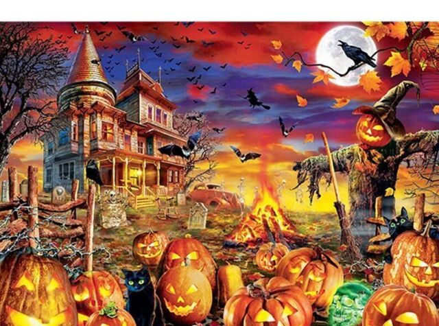 Clearance! SDJMa Halloween Diamond Painting Kits for Adults, 5D