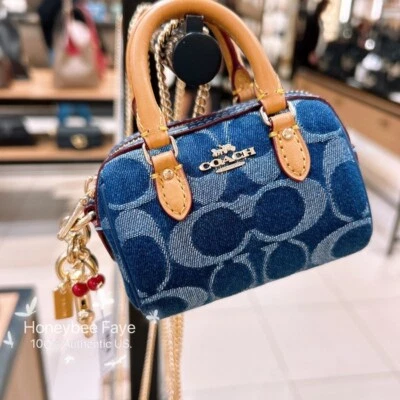 Nuevo con etiquetas Bolso Coach Mini Rowan Dije en Lona Signature CX068/CZ082/CZ083 Foto 1 de 4