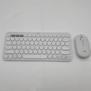 Logitech Pebble 2 Combo, Kabellose Tastatur und Maus - Tonal White *OHNE DONGLE* - Bild 1 von 3