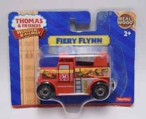 Fiery Flynn Fire Truck Thomas & Friends Wooden Railway Tank Train Fisher Price - Picture 1 of 12