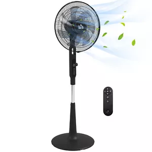 HOMCOM Standing Fan with 75 Degree Oscillation Mosquito Repellent Function - Picture 1 of 12