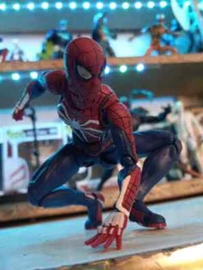 PS4 Spider-Man Upgrade Suit Action Figure 3.5'' Collectible Toy Model 1/60 Scale - Picture 1 of 16