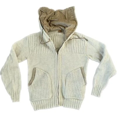 Cárdigan Suéter Vintage Pendleton LOBO Tejido Cremallera Completa Lana Virgen Mediano De Colección Foto 1 de 4